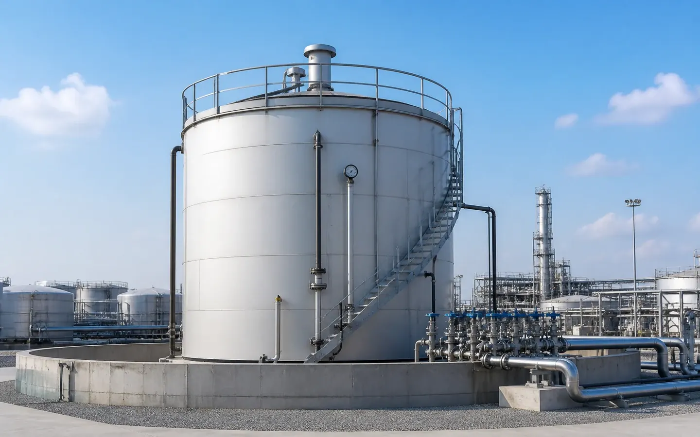 Chemical Storage Tank full equipment view