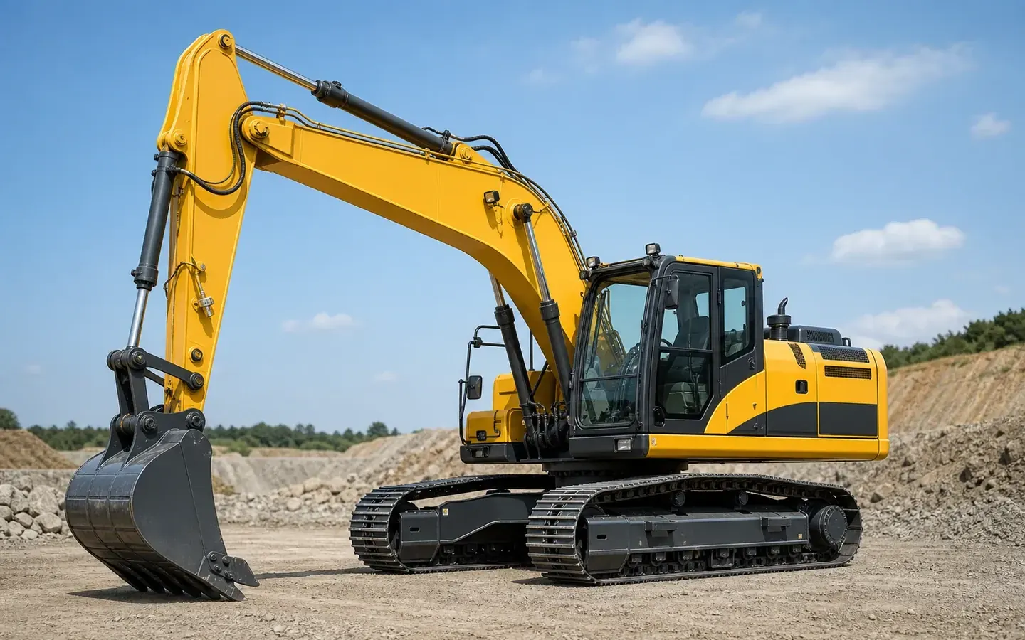 Crawler/Wheeled Excavator full equipment view