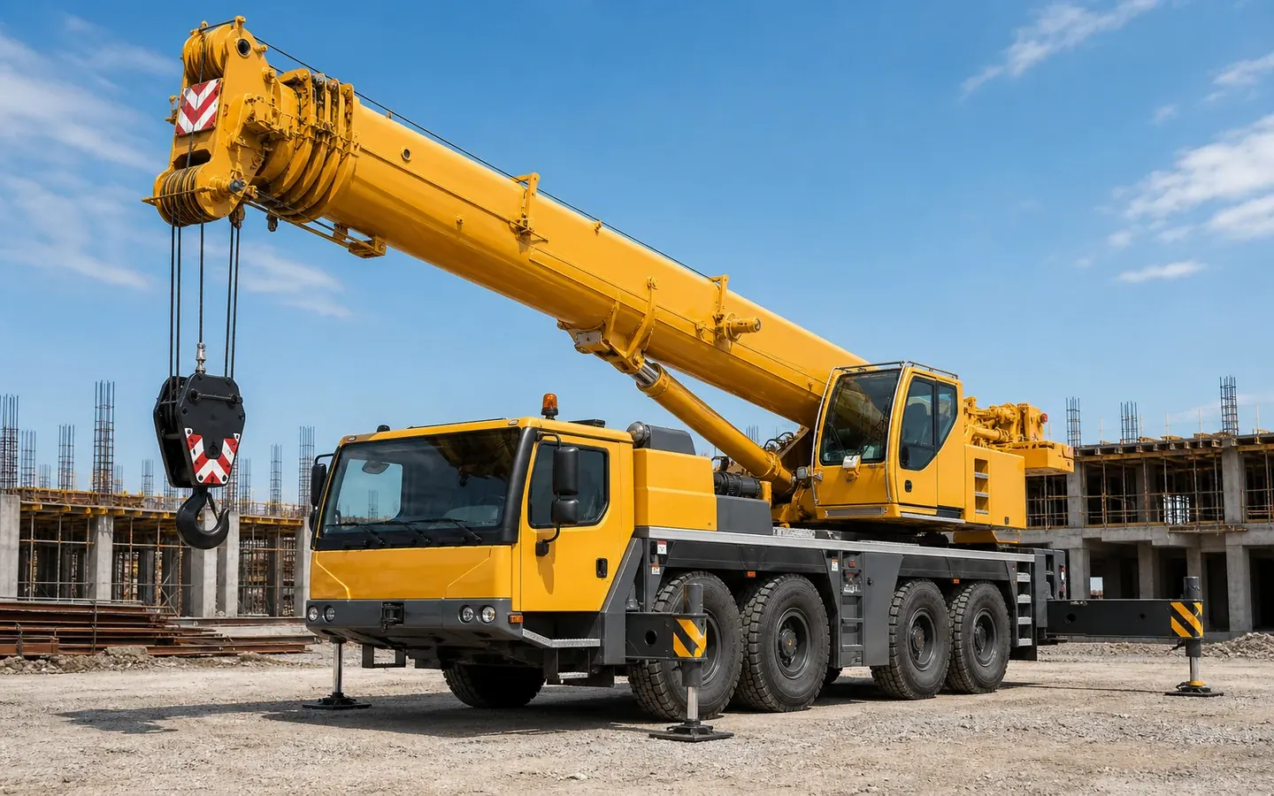 Mobile Crane full equipment view