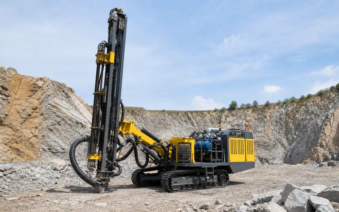 Down-the-Hole Drill Rig full equipment view