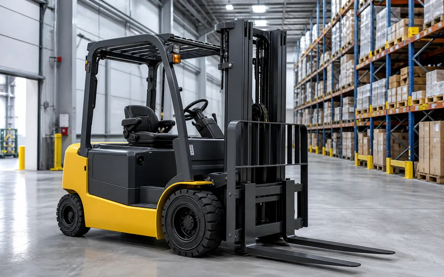 Forklift full equipment view