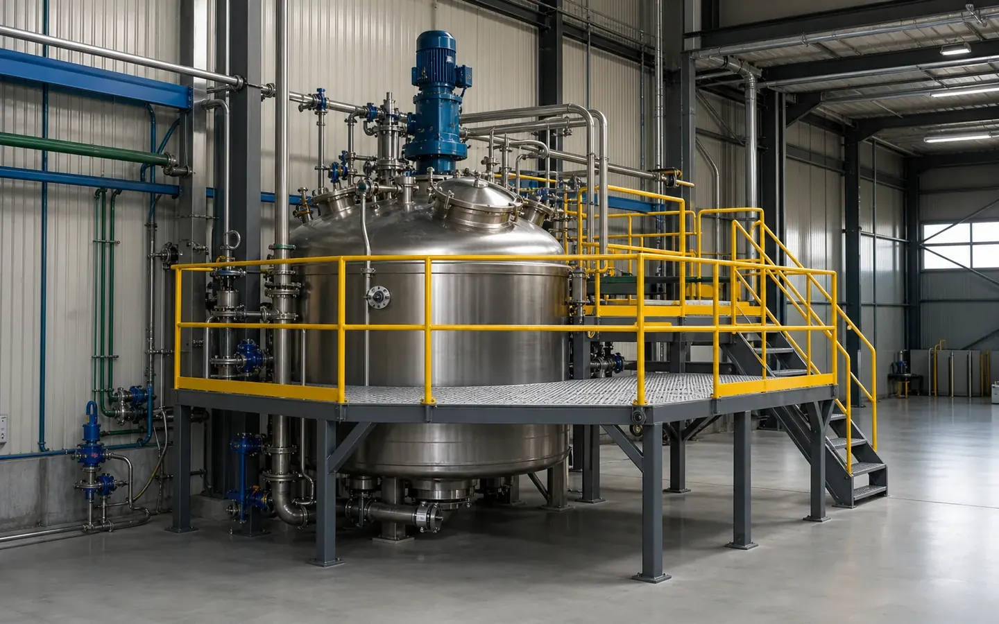 Leach Reactor Tank full equipment view