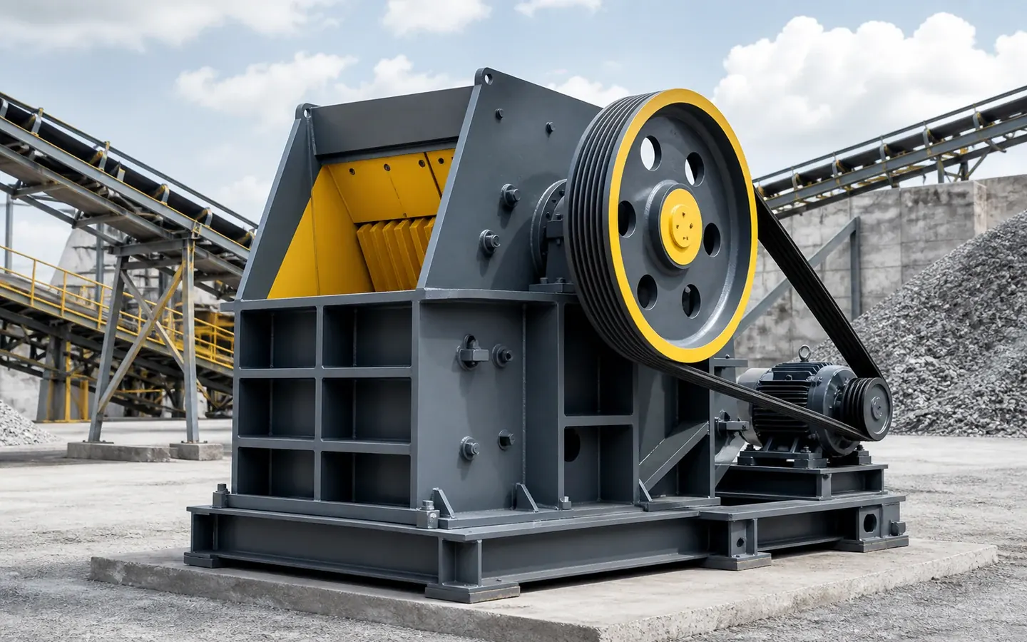 Jaw Crusher full equipment view