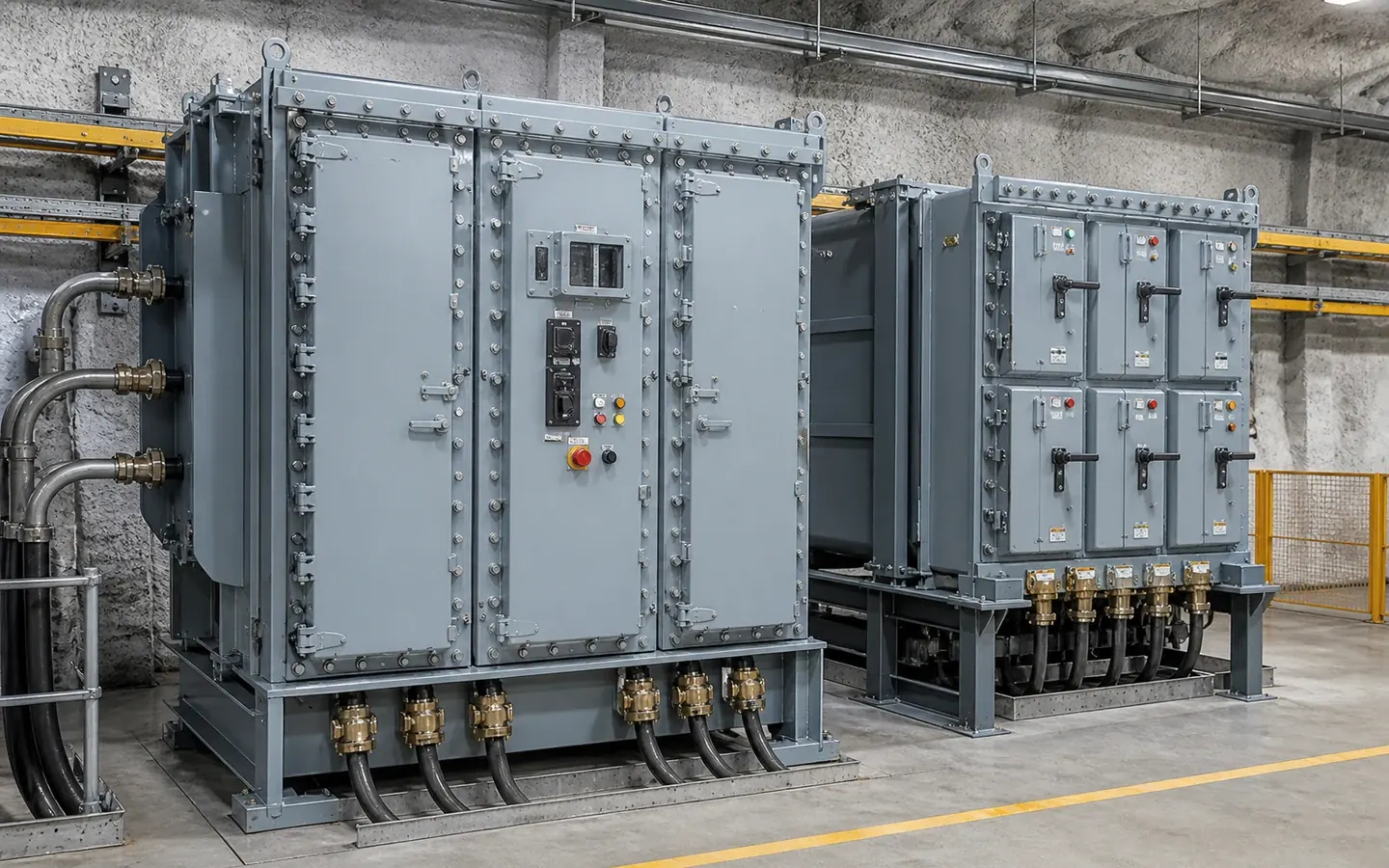Mine Explosion-Proof HV/LV Switchgear full equipment view