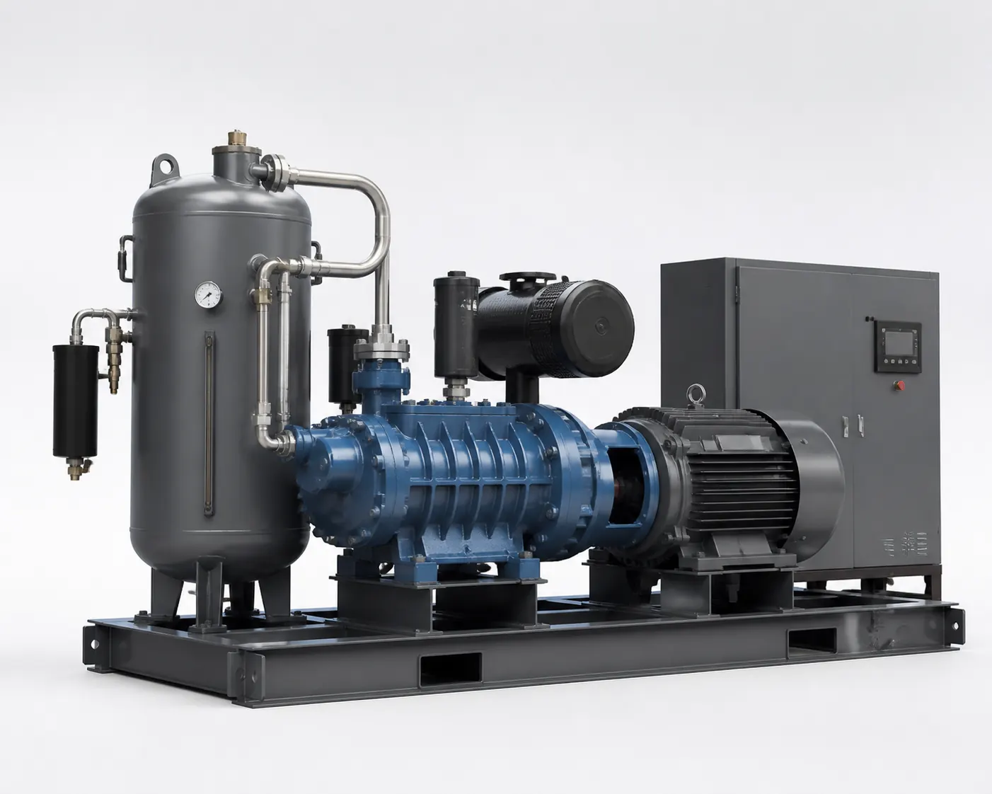 Screw Compressor full equipment view