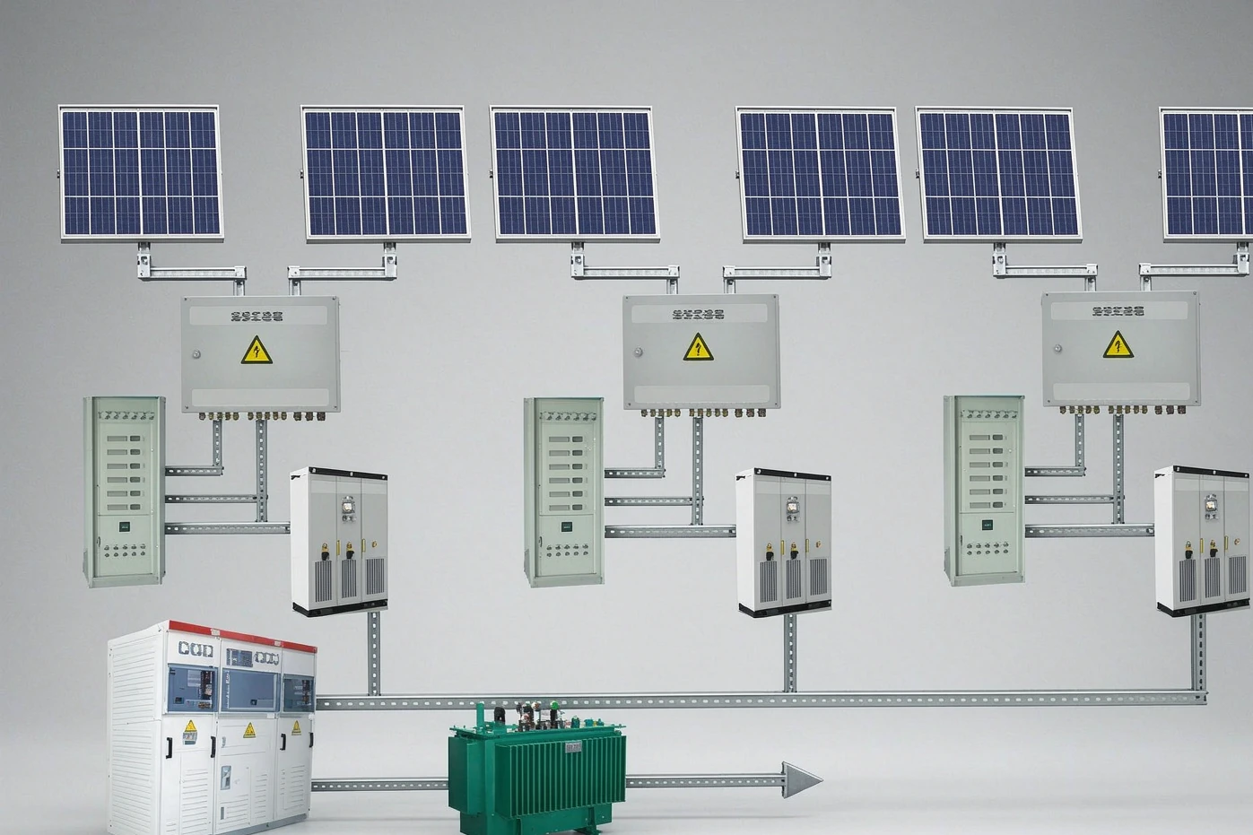 Photovoltaic Modules, Inverters & PV Mounting Brackets full equipment view